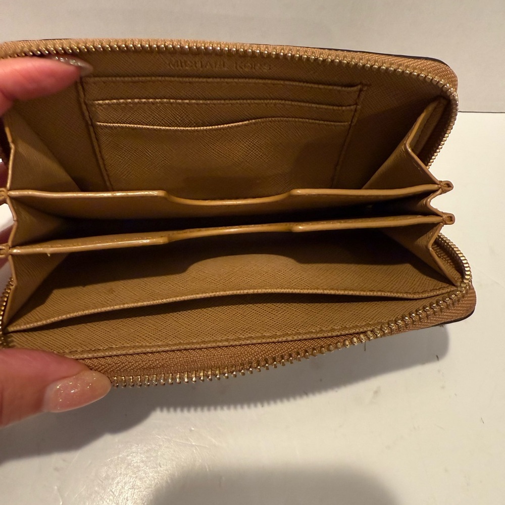 Euc Michael Kors Brown Python Snake Print Wallet - image 5